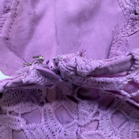 ASTR The Label Lace Overlay Midi A-Line Dress, Light Orchard, Size S, Dressy - Picture 14 of 15